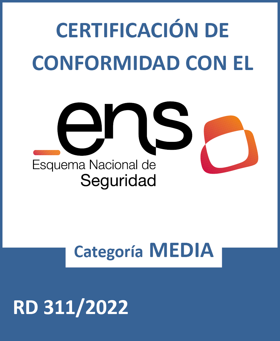 Certificación de Conformidad con el ENS, categoría MEDIA