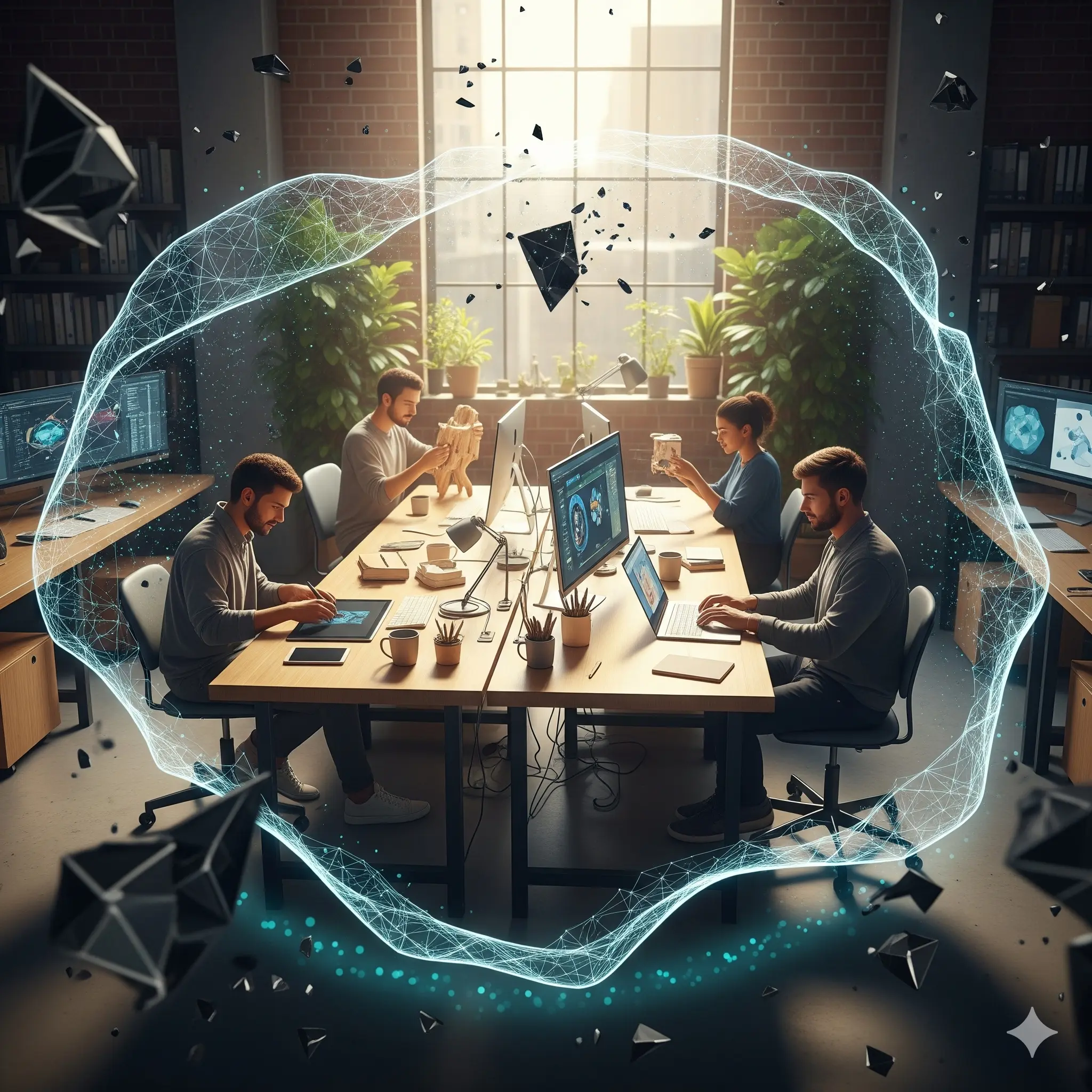 Ilustración de ciberseguridad para pymes