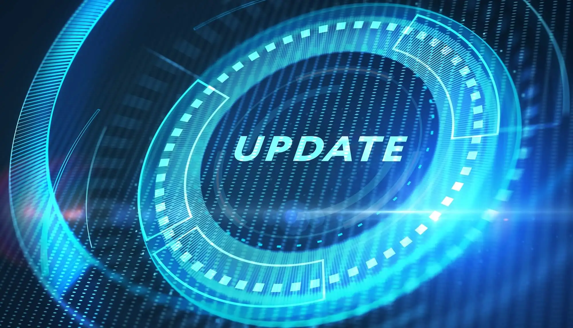 Software de gestión remota de parches en una pantalla de ordenador.