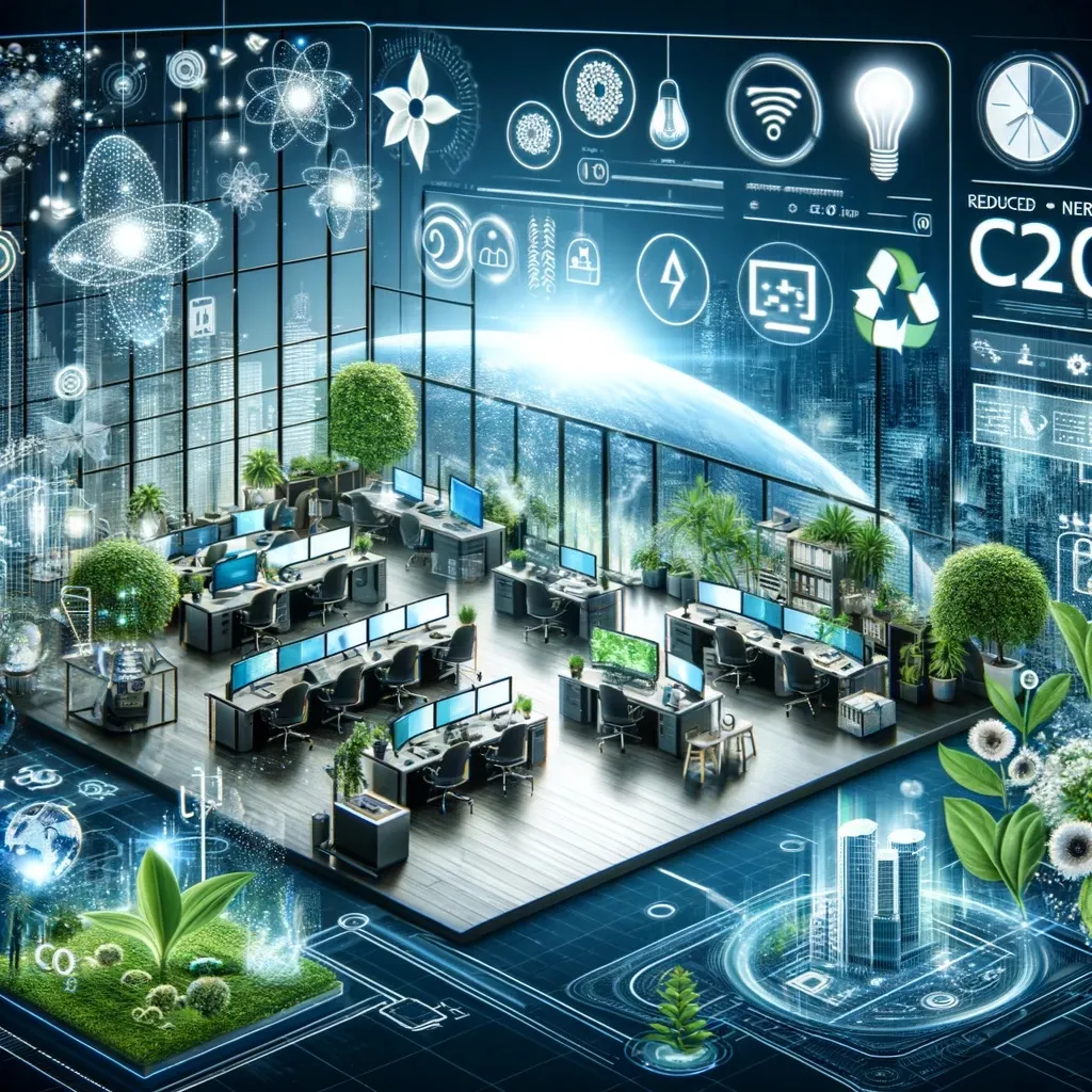 Bombilla con una hoja verde dentro, simbolizando energía y sostenibilidad.