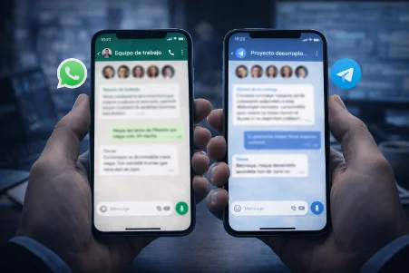 WhatsApp y Telegram en empresa: riesgos de seguridad y cumplimiento RGPD